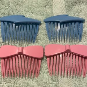 1980’s side hair combs. Made by Goody